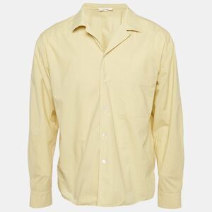 The Row Yellow Cotton Elijas Camp Collar Shirt S